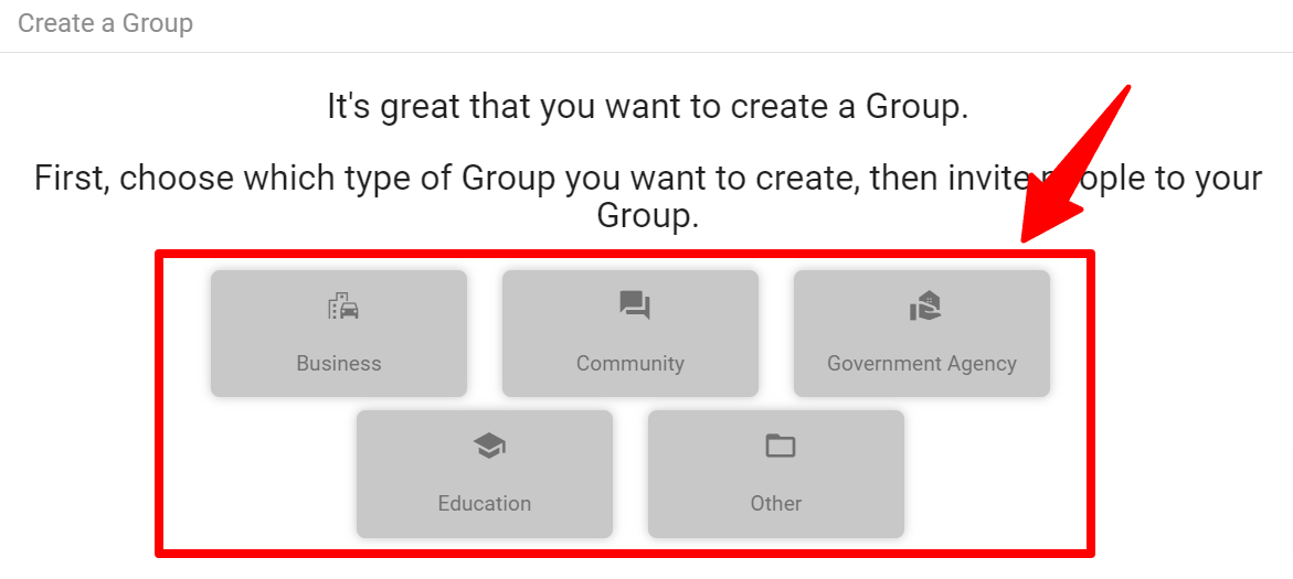 Choose group